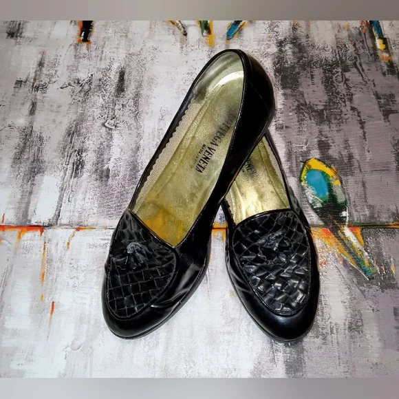 Bottega Veneta, Vintage, Tassel Loafers, Patent Intrecciato, Size 8.5 - Picture 4 of 6